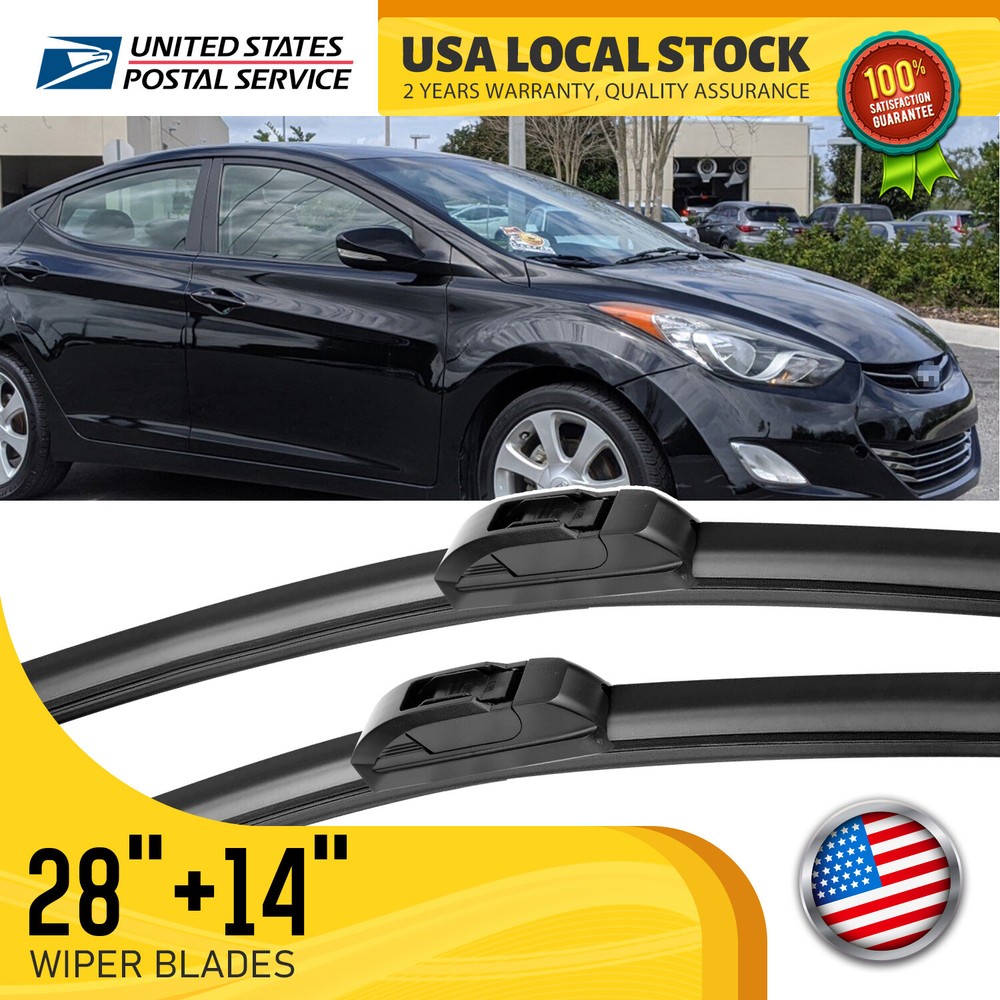28+14 Inch Wiper Blades for 2011-2016 Hyundai Elantra OEM Replacement