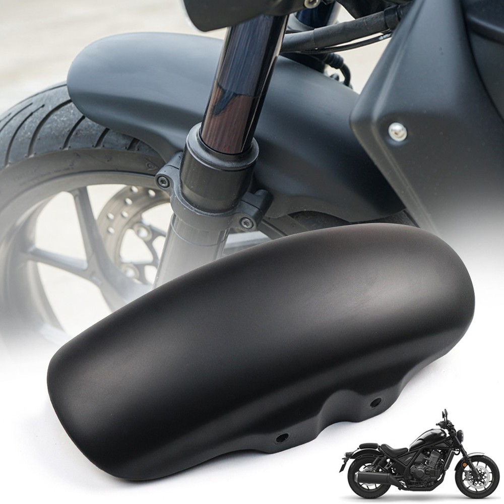 BLACK FRONT FENDER MUDGUARD FRAME GUARD ABS FOR HONDA REBEL CMX 1100 2021-25