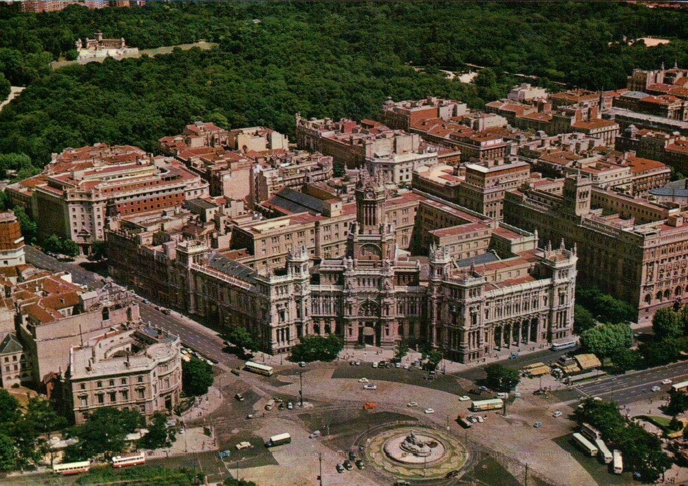 Madrid, Cybele and Palace of Communications, Spain Europe - Continental Postcard
