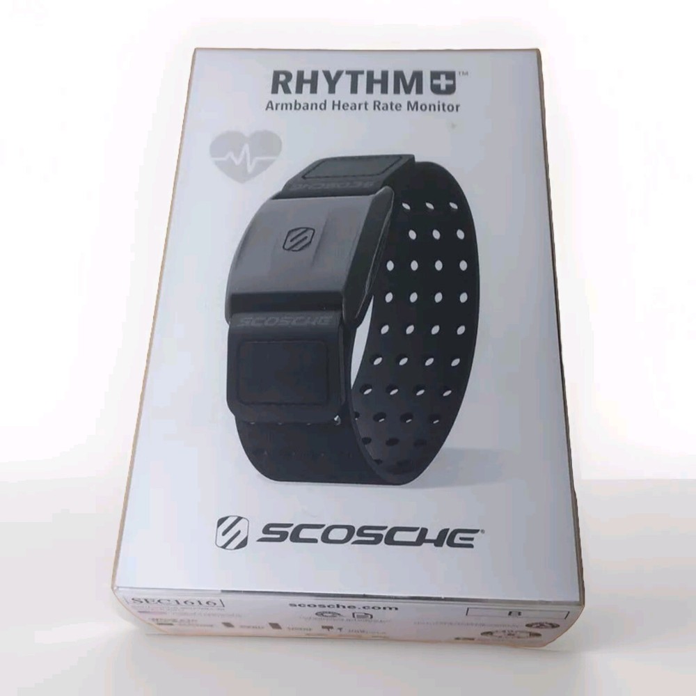 Scosche RHYTHM+ Heart Rate Monitor Armband - Black - Brand New