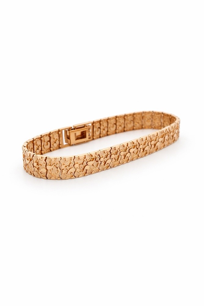 14k gold nugget bracelet