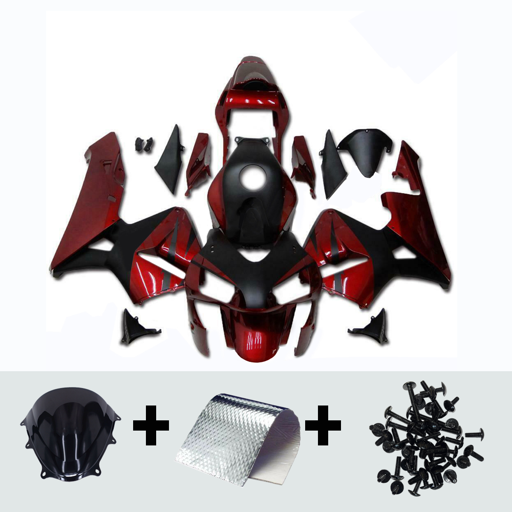 Red Black Fairing Kit for Honda CBR600RR F5 2003 2004 Injection Plastic Bodywork