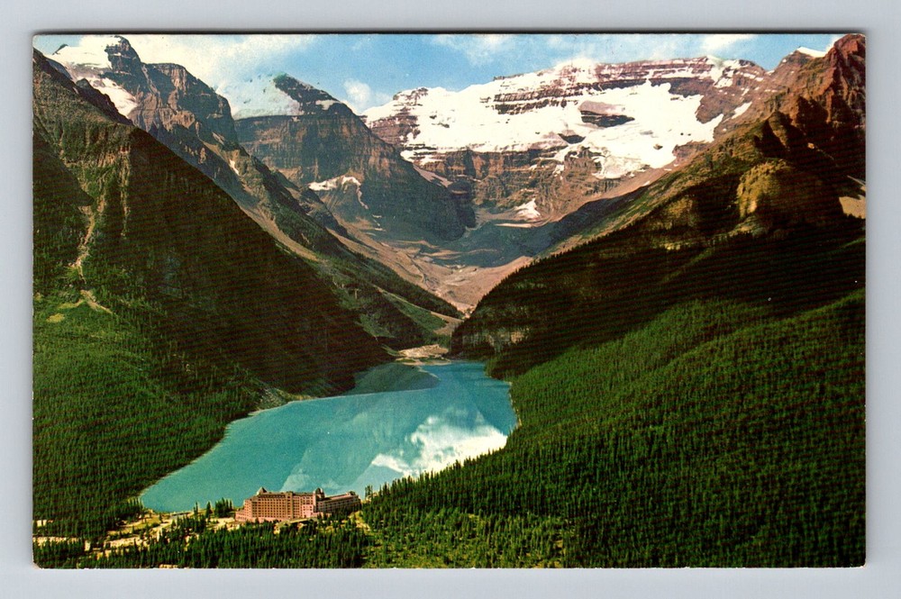 Canada- Alberta Scenic Rockies Chateau Lake Louise Old Postal Vintage Postcard