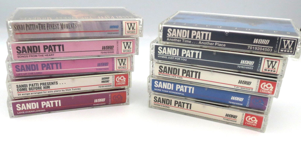 Lot of 10 Sandi Patti Cassette Tapes Christian Music