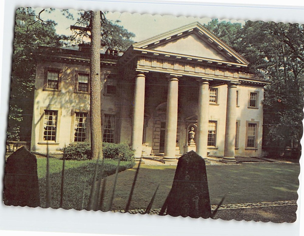 Postcard The columned Portico Entrance Swan House Atlanta Georgia USA