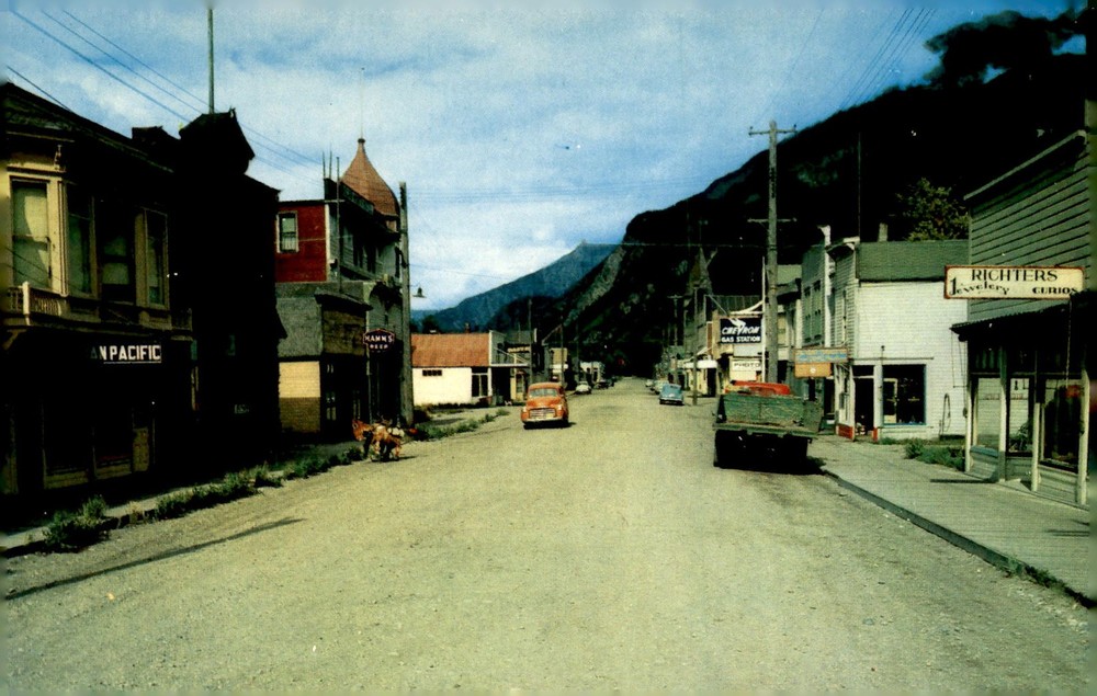 Skagway, Alaska - Main Street and History Postcard