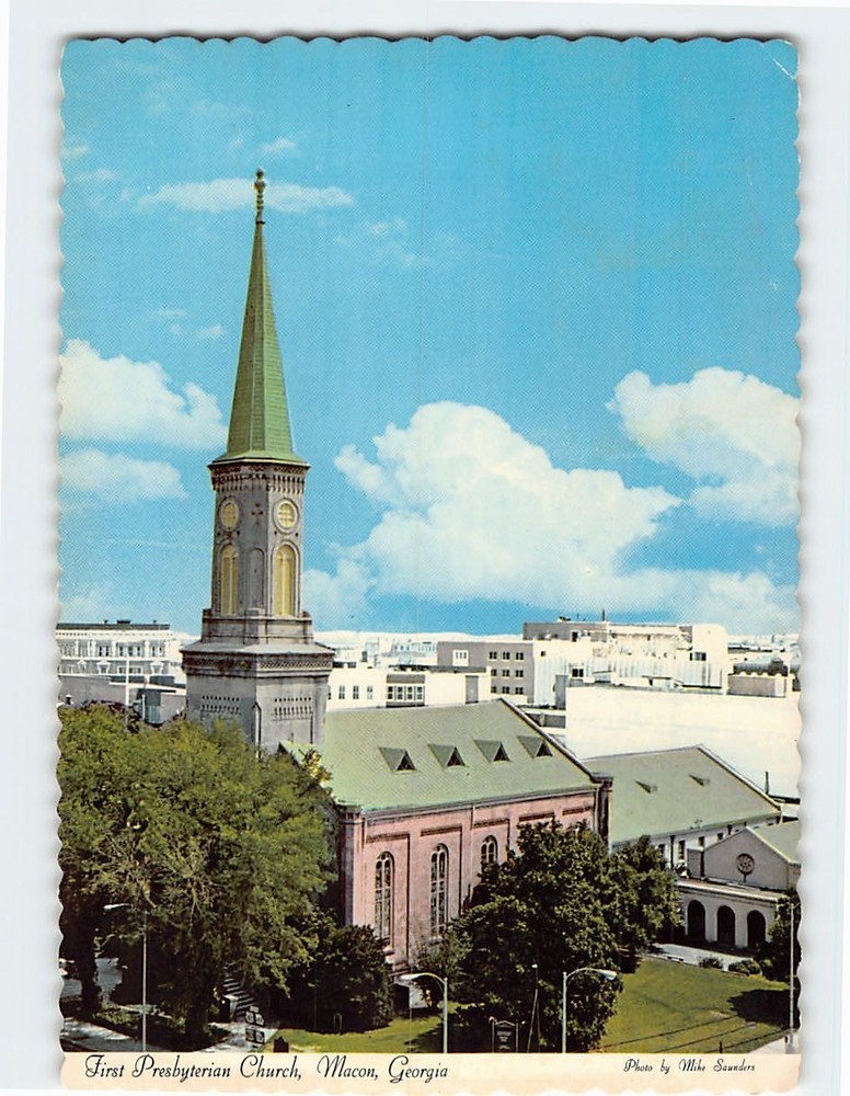 Postcard First Presbyterian Church Macon Georgia USA