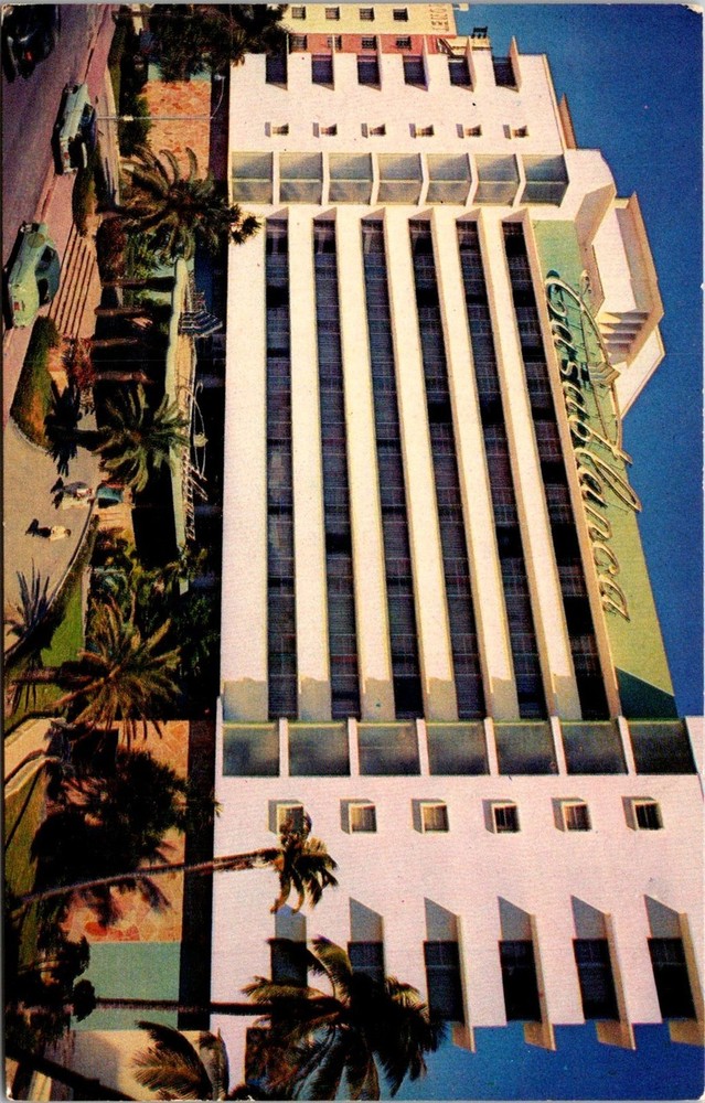 Dr Jim Stamps Postcard The Casablanca Miami Beach Exterior Unposted