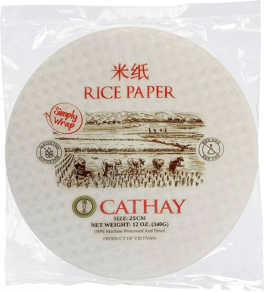 Cathay Fresh Spring Roll Rice Paper Wrappers Rice Paper Wrappers