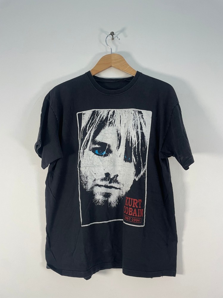 Vintage Kurt Cobain - Nirvana T-Shirt (Size: L) Rare!