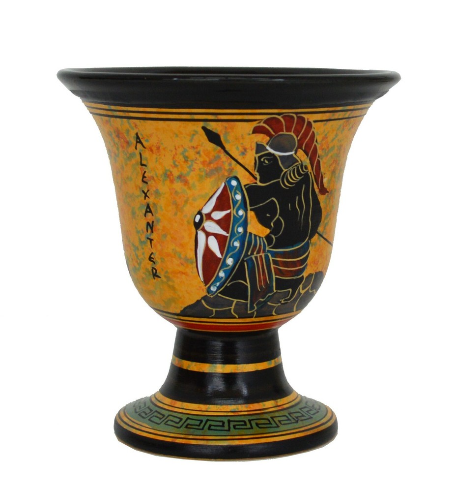 Pythagoras Fair Cup - Pythagorean - Hand Painted with Alexander the Great