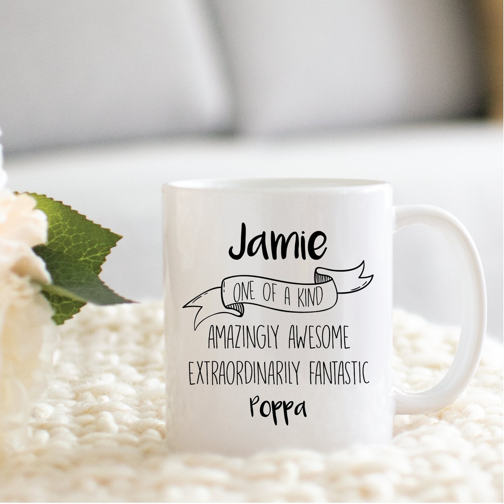 Personalized Coffee Mug For Poppa Custom Gifts For Poppa Perfect Christmas