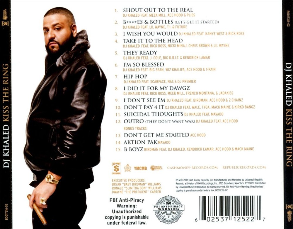Dj Khaled Kiss The Ring [Deluxe Edition] New Cd