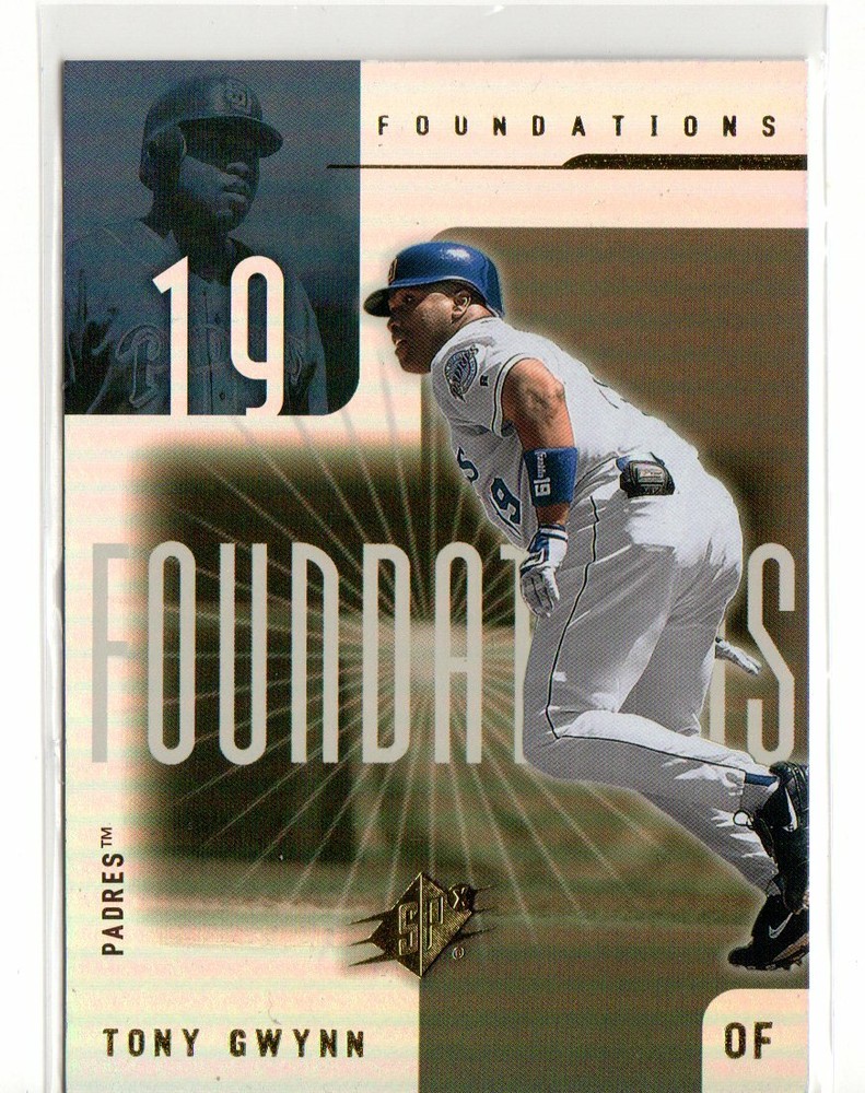 Tony Gwynn 2001 Spx Foundations Insert #F11  (Id 2286)