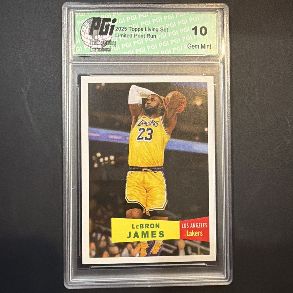 LEBRON JAMES TOPPS NBA Living Set #1 LOS ANGELES LAKERS PSA 10 GEM MINT
