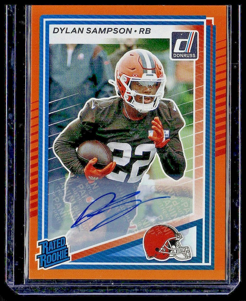 2025 Panini Donruss Dylan Sampson Orange Rookie Auto #389