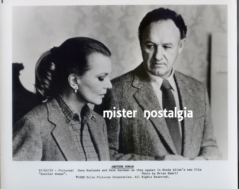Vintage Photo 1988 Gena Rowlands Gene Hackman Another Woman