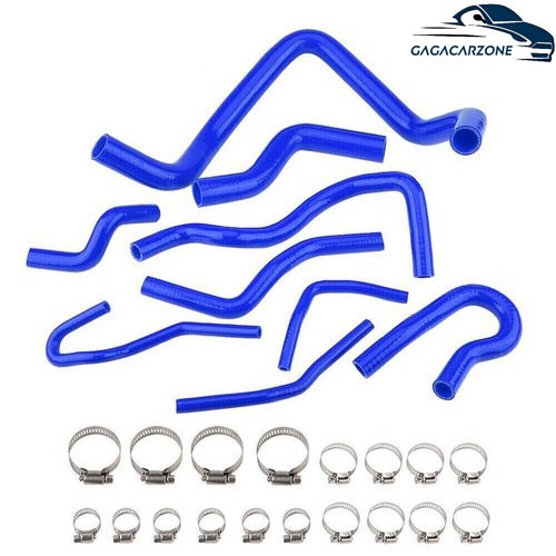 Blue Silicone Radiator Hose Kit Fit For 1992-2000 Honda Civic D15 D16 SOHC EG/EK