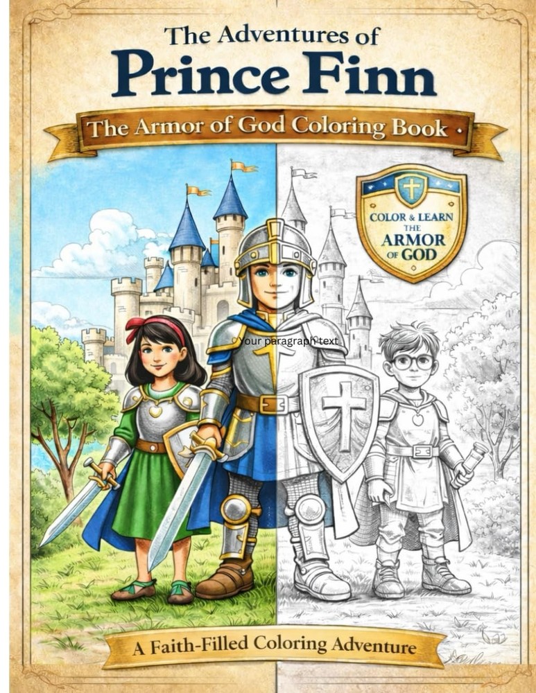 The Adventures of Prince Finn: The Armor of God Coloring Book | A Faith-Filled C