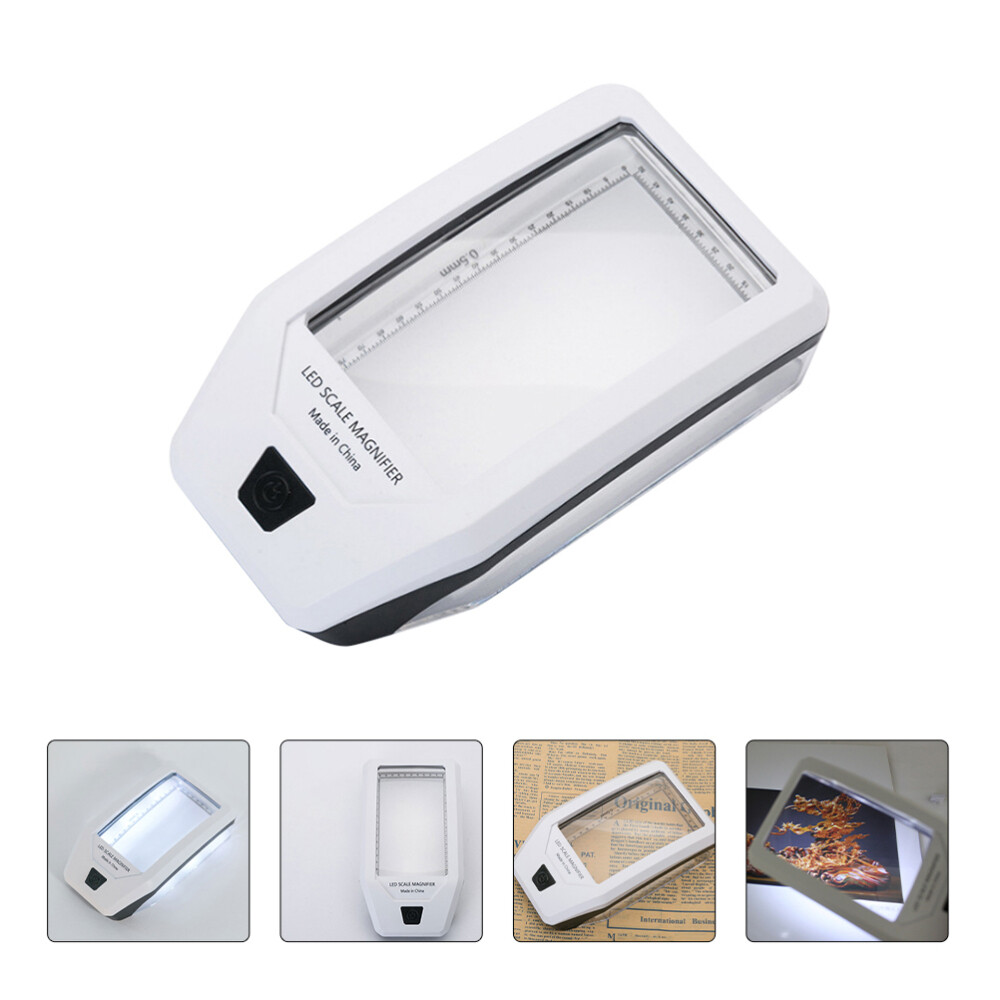 LED Magnifier Lamp with Counterfeit Detection for Elderly and Precision Tasks
