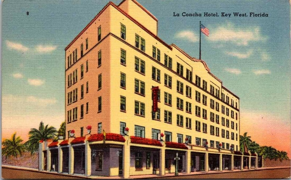Postcard La Concha Hotel Key West Florida FL