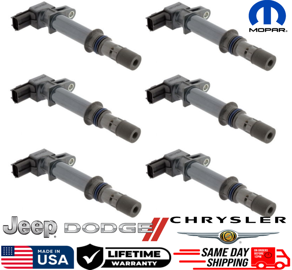 SET/6 OEM Ignition Coils For 1999-2008 Dodge Jeep 3.7L V6 4.7L V8, 56028138AB