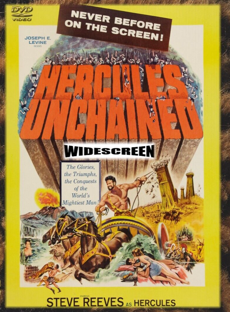 HERCULES UNCHAINED  1959 DVD Widescreen Remastered Film Action Steve Reeves