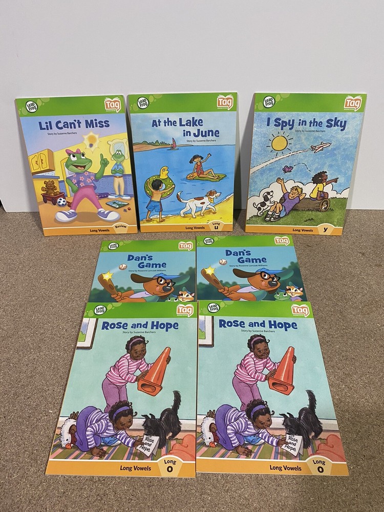 Lot 7 Leap Frog Tag Reader Books Phonics Paperback