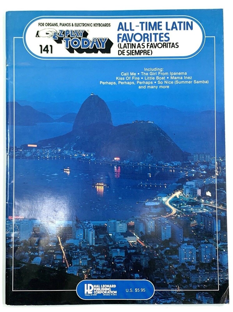 Ez Play Today #141 All-Time Latin Favorites - Big Note Songbook Keyboard, Guitar