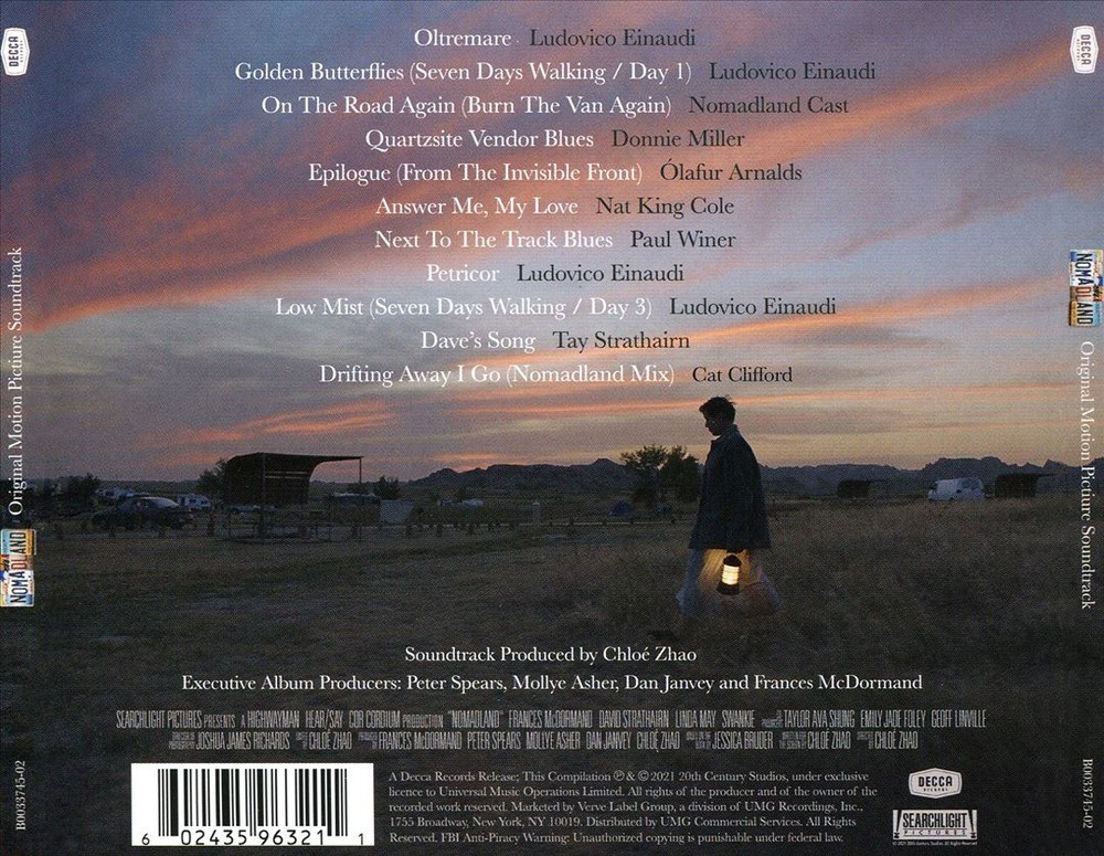 Various Artists Nomadland [Original Motion Picture Soundtrack] New Cd