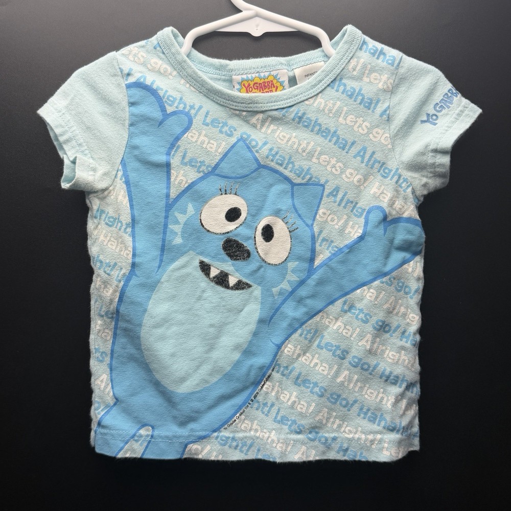 Yo Gabba Gabba Toodee Toddler Blue Short Sleeve Shirt Size 24 months 2008