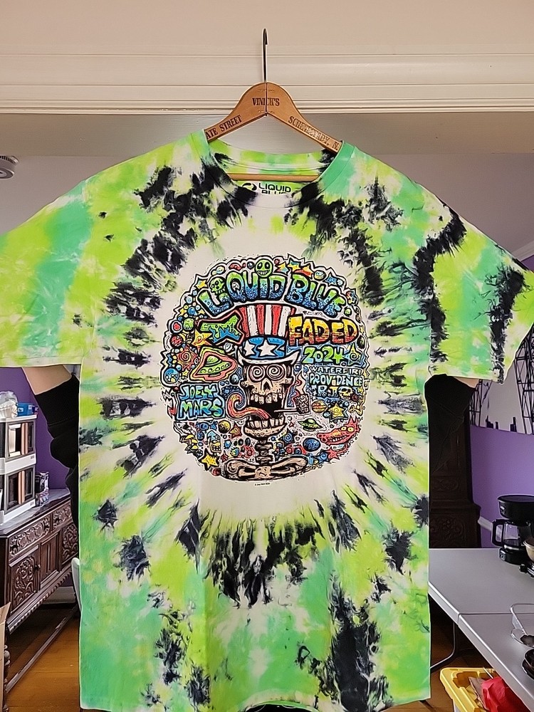 Liquid Blue & Joey Mars 2024 Collab Faded Event T-shirt XL  #186/400 New