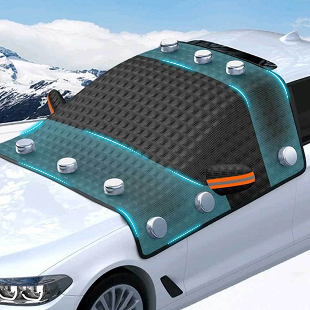 Magnetic Car Windshield Cover Winter Snow Ice Rain Frost Guard Sun Shade Cover