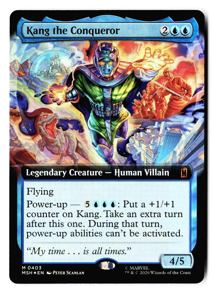 Kang the Conqueror (Extended Art) 403 MSH Magic: The Gathering Foil