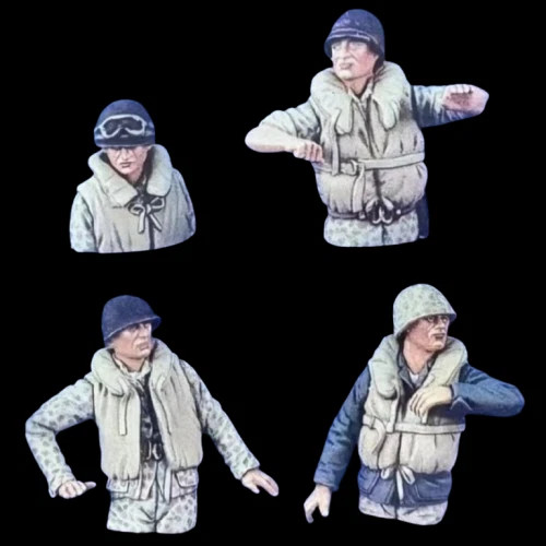 1/35 WWII US Marine Tank Crew RESIN FIGURE MODEL KIT Unassembled Unpainted NEW