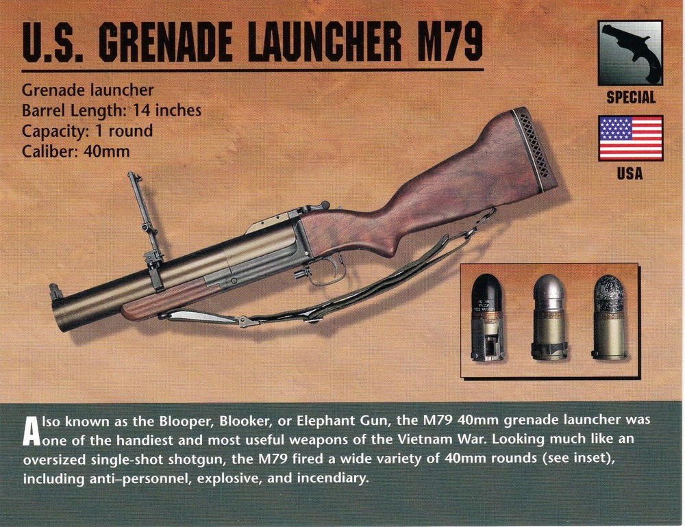 U.S. Launcher M79 Classic Firearms Photo Card u