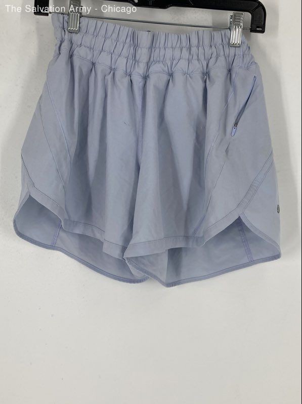 Lululemon Womens Blue Elastic Waist Activewear Athletic Shorts Size S