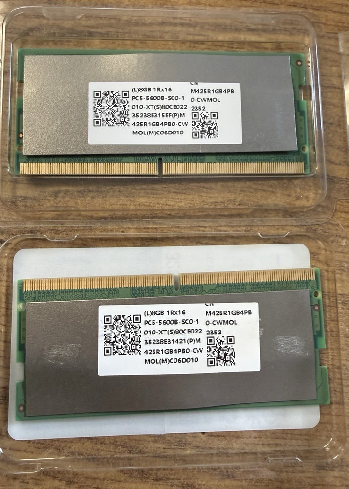 Samsung 16GB (2x8GB) DDR5-5600 PC5-5600B SO-DIMM 262-Pin Non-ECC