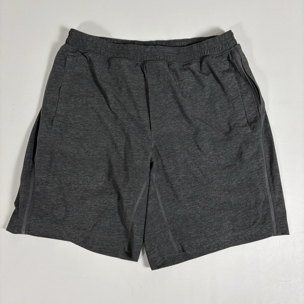 Lululemon Mens XL Pace Breaker Lined Shorts 9” Gray Performance Gym Running Yoga