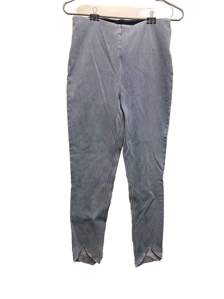 Lysse Denim Leggings M Light Wash Skinny Leg Stretch Jeggings Pull On