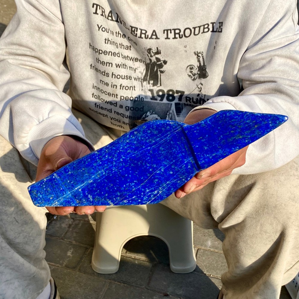 3.52LB LapisLazuli Freeform Polished Rough Tumble Healing Crystal Specimen Stone