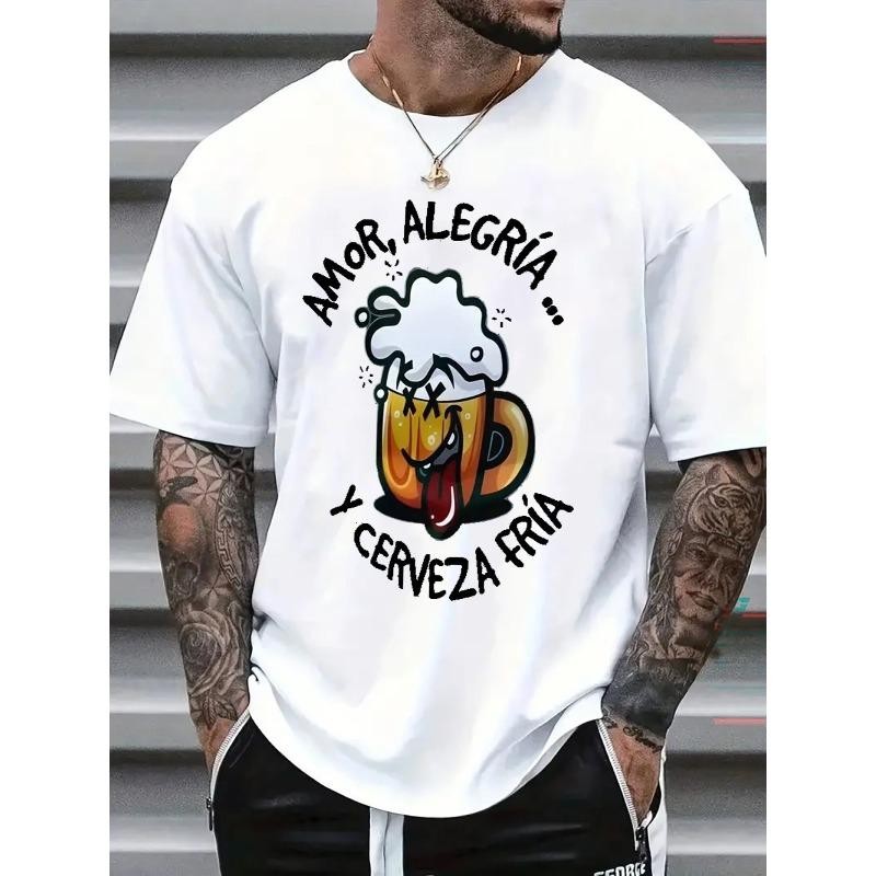 Mens TShirt Comfortable Crew Neck Casual Cotton Short Sleeve Soft Breathable Top