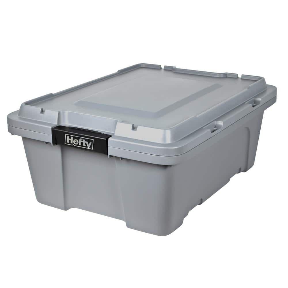12 Gallon Heavy Duty Storage Tote 6-Pack for Home Organization