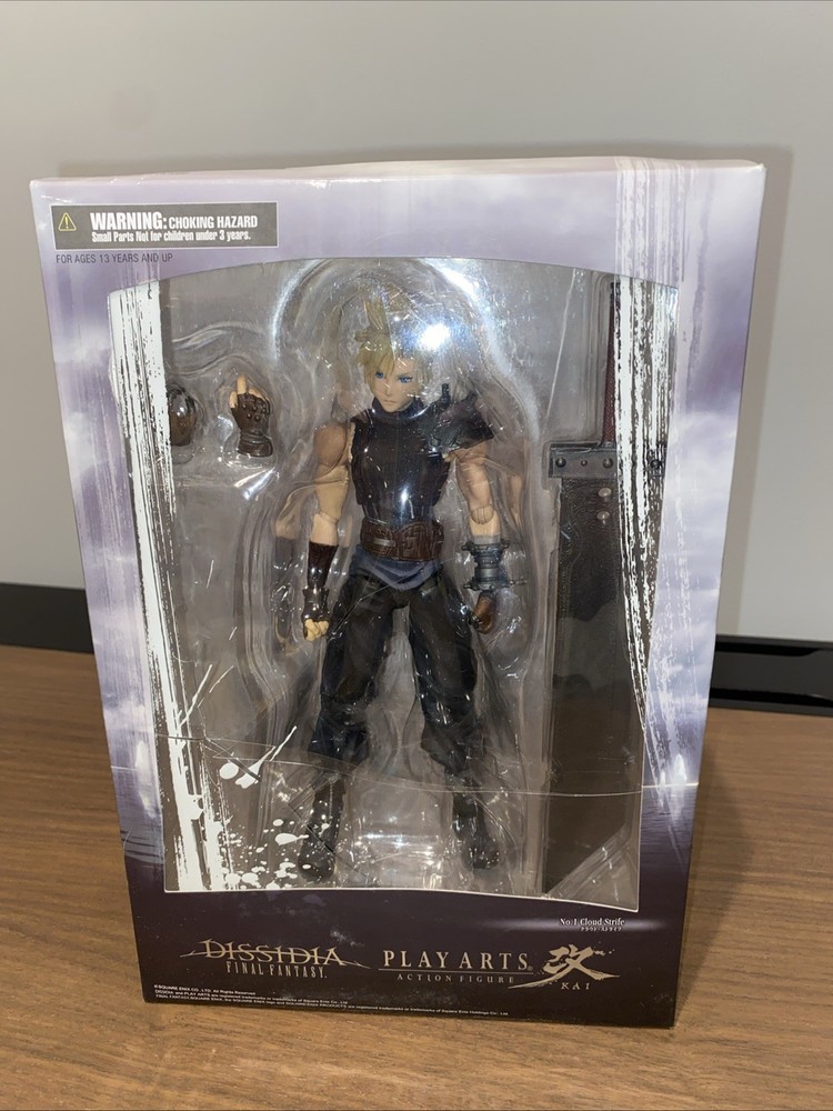 Dissidia Final Fantasy Action Figure No.1 Kai Cloud Strife New - Plastic Damage
