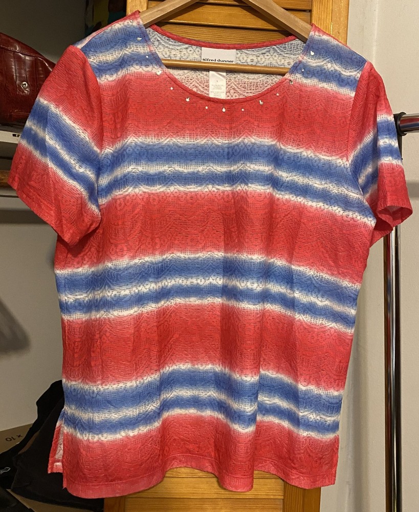 ALFRED DUNNER Americana Themed Tie Dye 