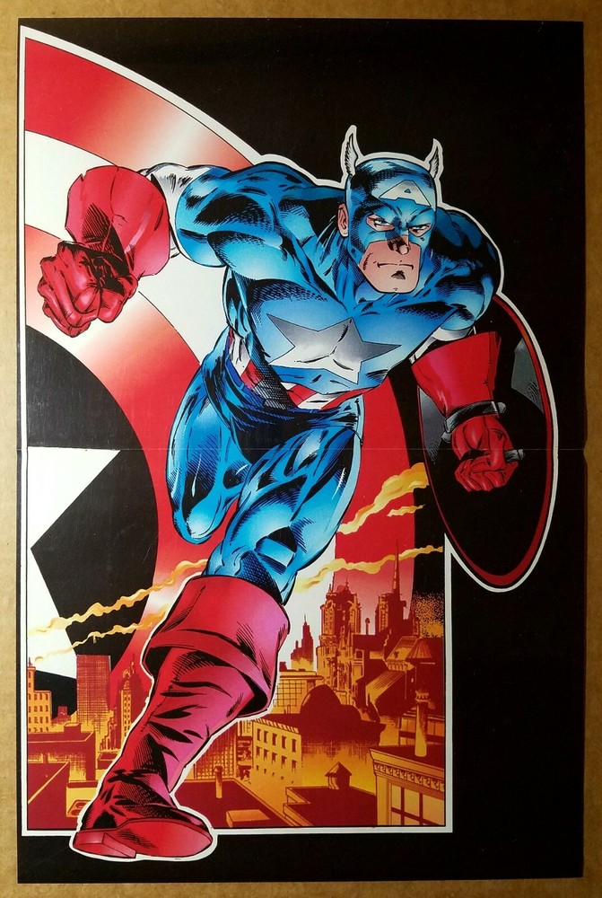 Avengers Captain America Marvel Comic Poster by Ron Garney