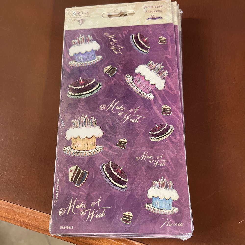 Vintage Bella Vista Acid Free Sticker Package 