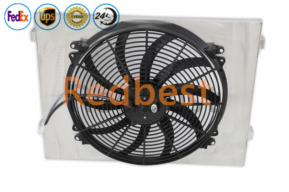 Aluminum Performance Shroud Fan For 1955-1957 Chevy Block V8 150 210 Bel Air