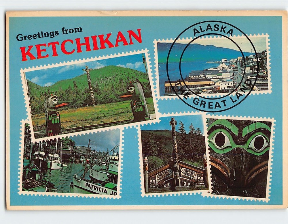 Postcard Greetings from Ketchikan Alaska USA