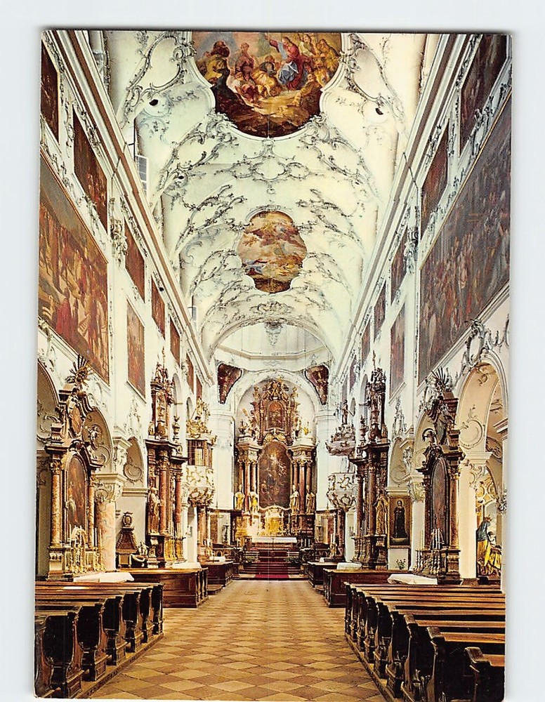 Postcard Abbey Church of St. Peter in Salzburg Austria